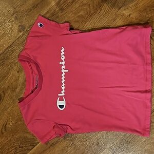 Girls Champion pink T Shirt size 6